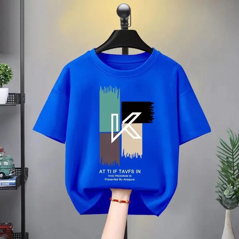 100% Cotton T-shirt Summer Wear Sporty Cartoon T-shirt Fashion Print Thin Soft Crew Kids Clothing New
