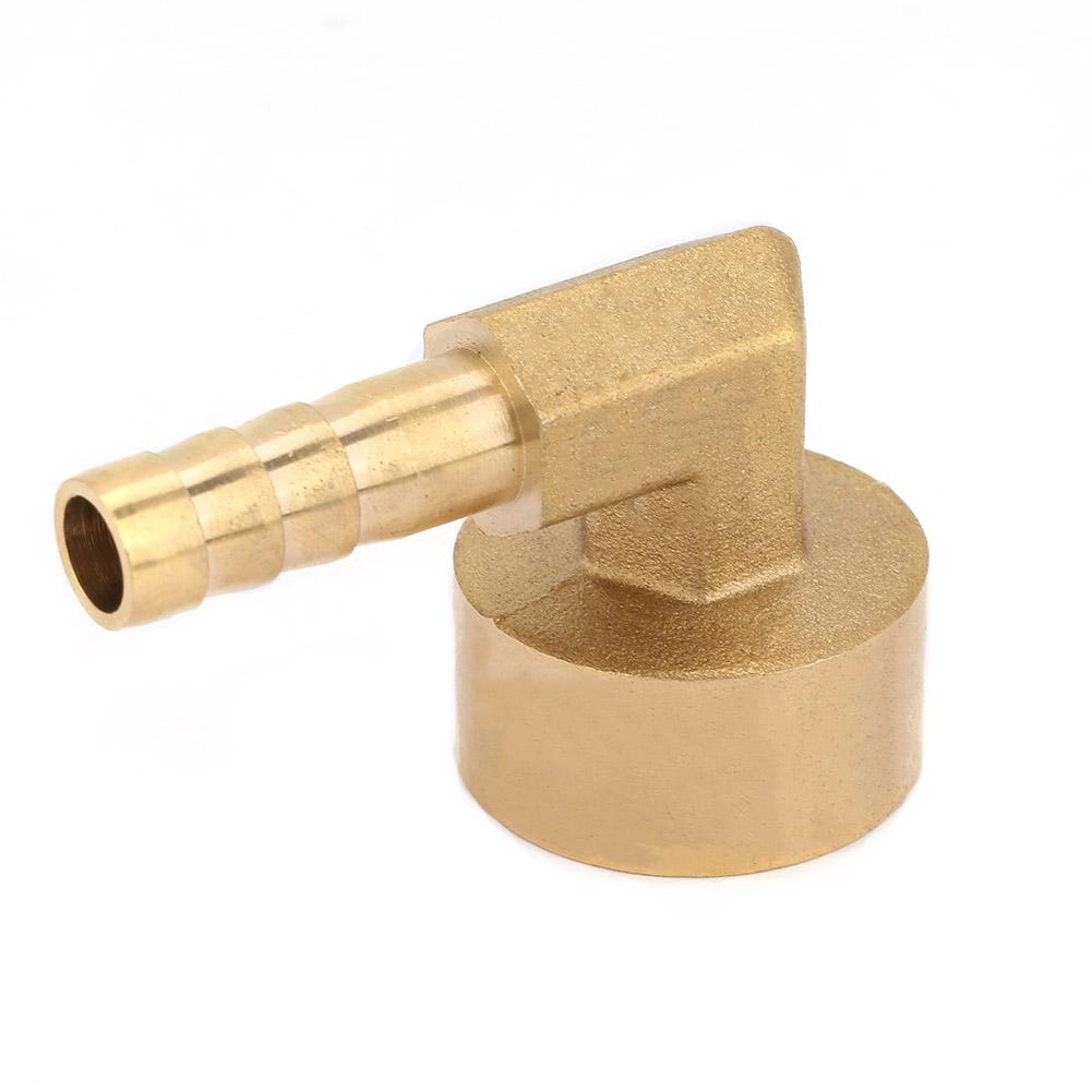 G1Celsius2 Female Thread Brass Elbow Hose Barb Coupling Connector Joint Adapter Fitting(8mm)