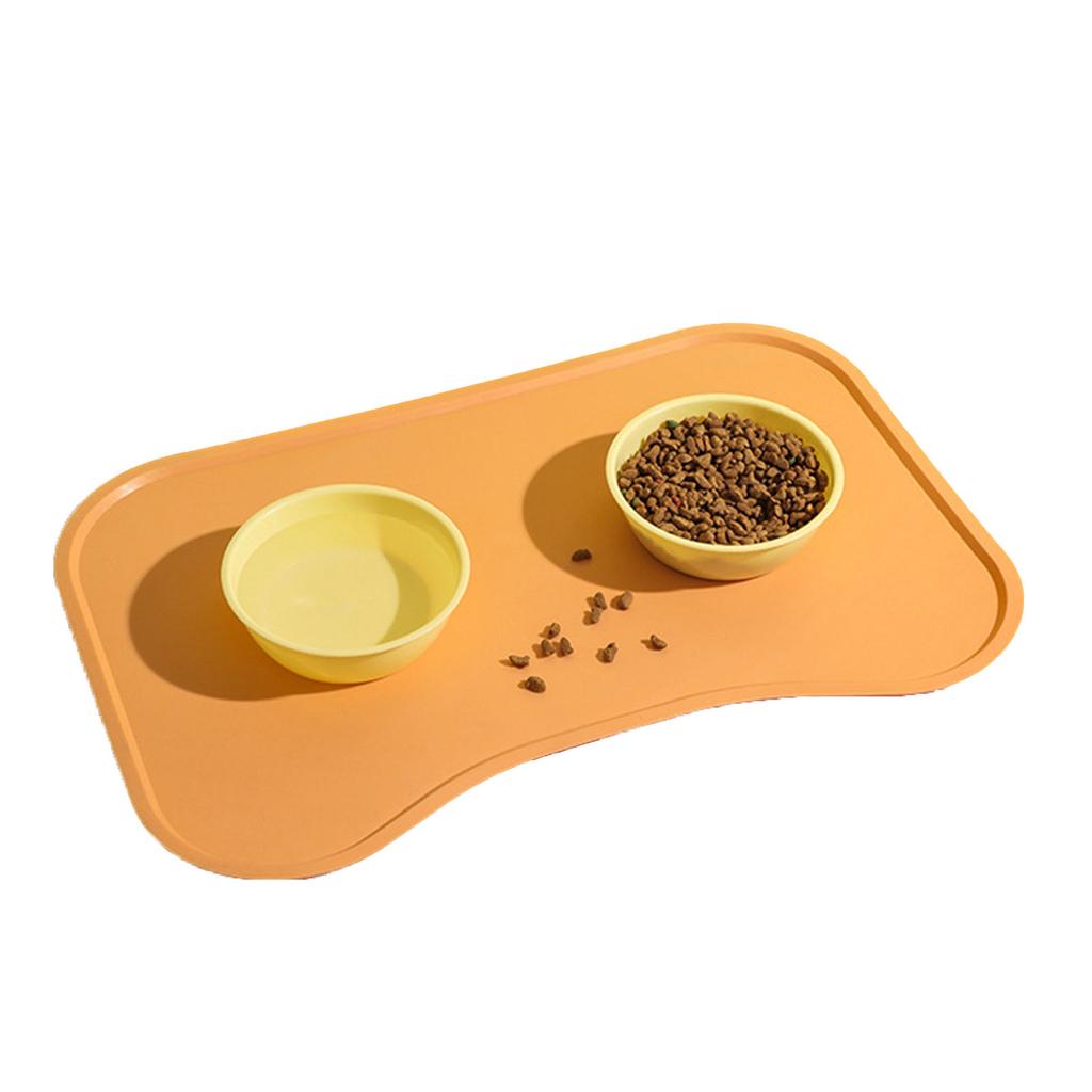 Pet Feeding Mat Waterproof Slip Resistance Silicone Dog Food Mat Cat Placemat for Floors