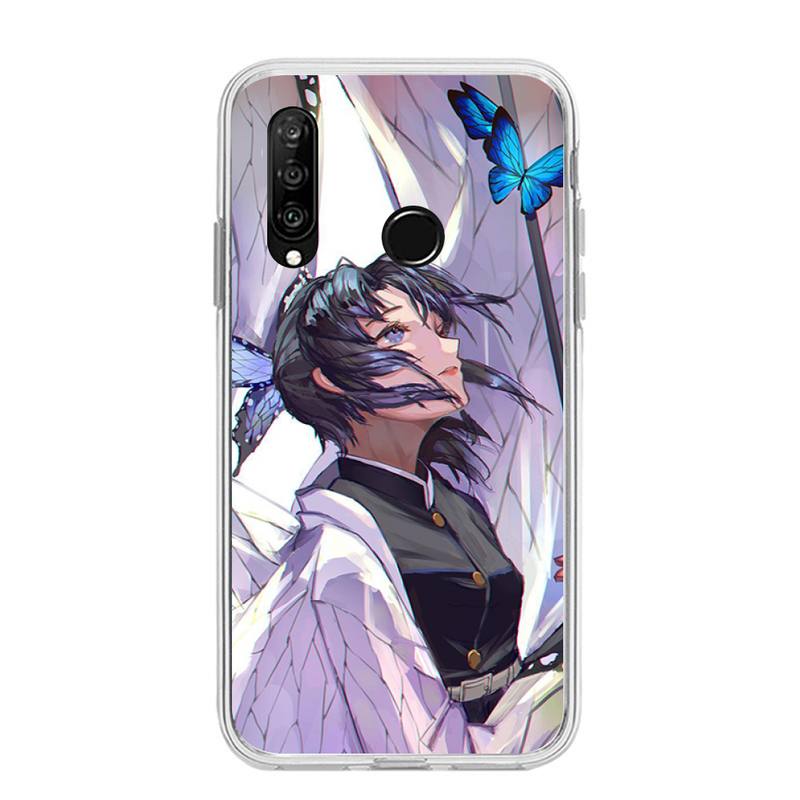

Чехол для телефона Demon Slayer Kochou Shinobu для Huawei P20 P40 Lite P30 Pro P Smart 2019 Nova 3e 6 Se из силикона, прозрачный, мягкий Huawei Nova 6 se