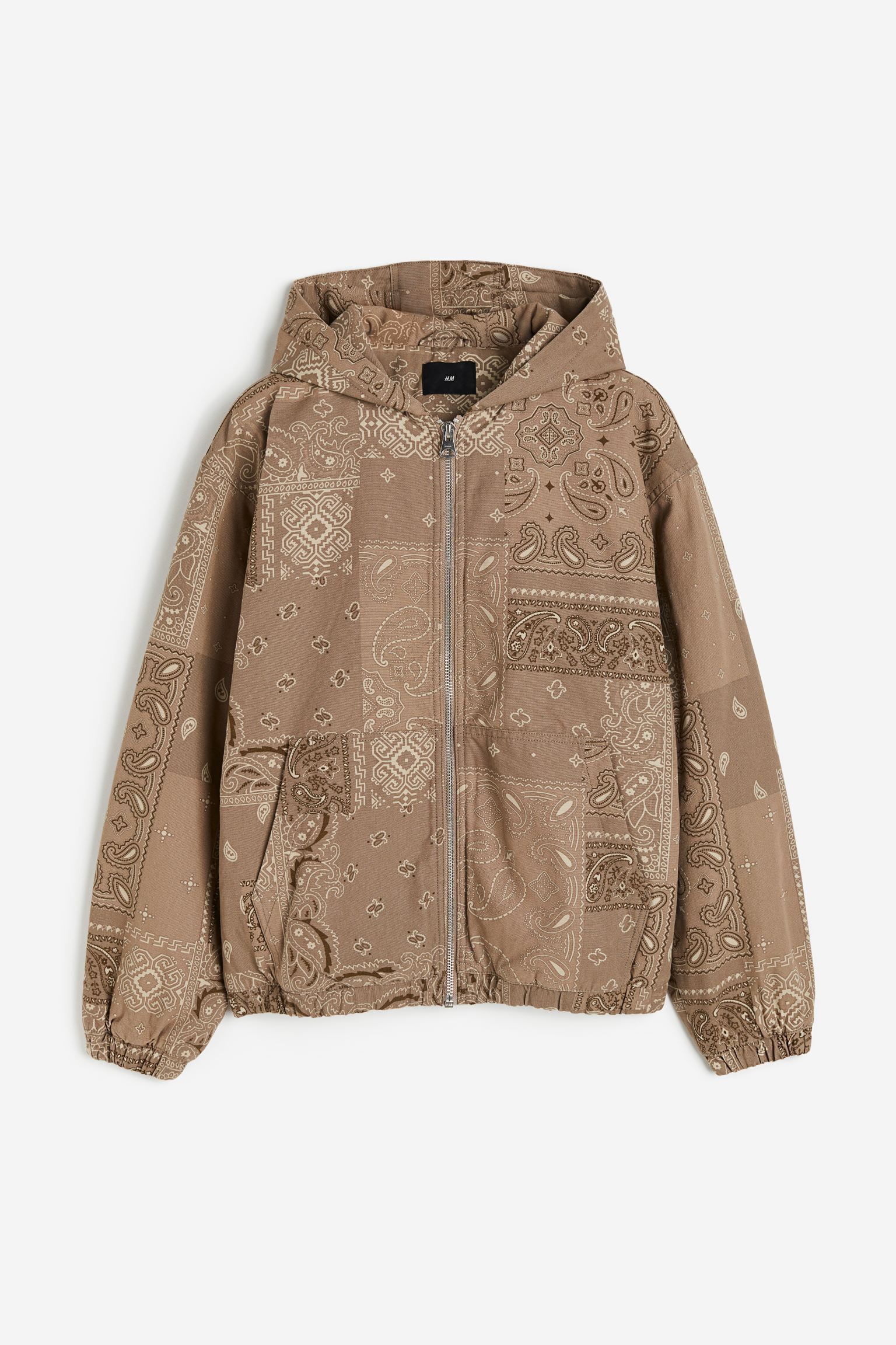 

Брезентовая куртка свободного кроя с капюшоном