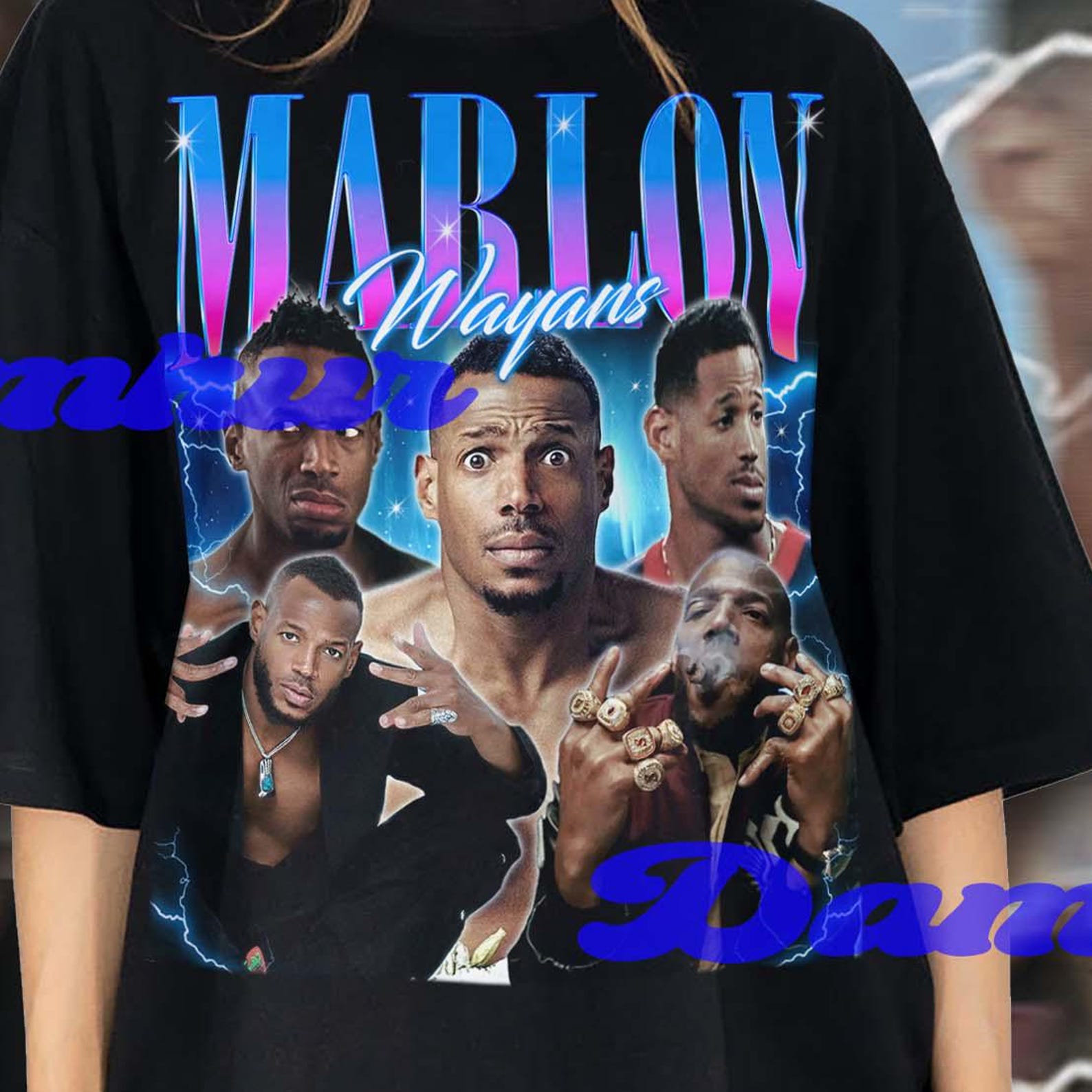 Marlon Wayans Shirt, Marlon Wayans Retro Tshirt, Marlon Wayans Fan Tees, Marlon Wayans T-shirt, Comfort Colors, Christmas Present Ideas M