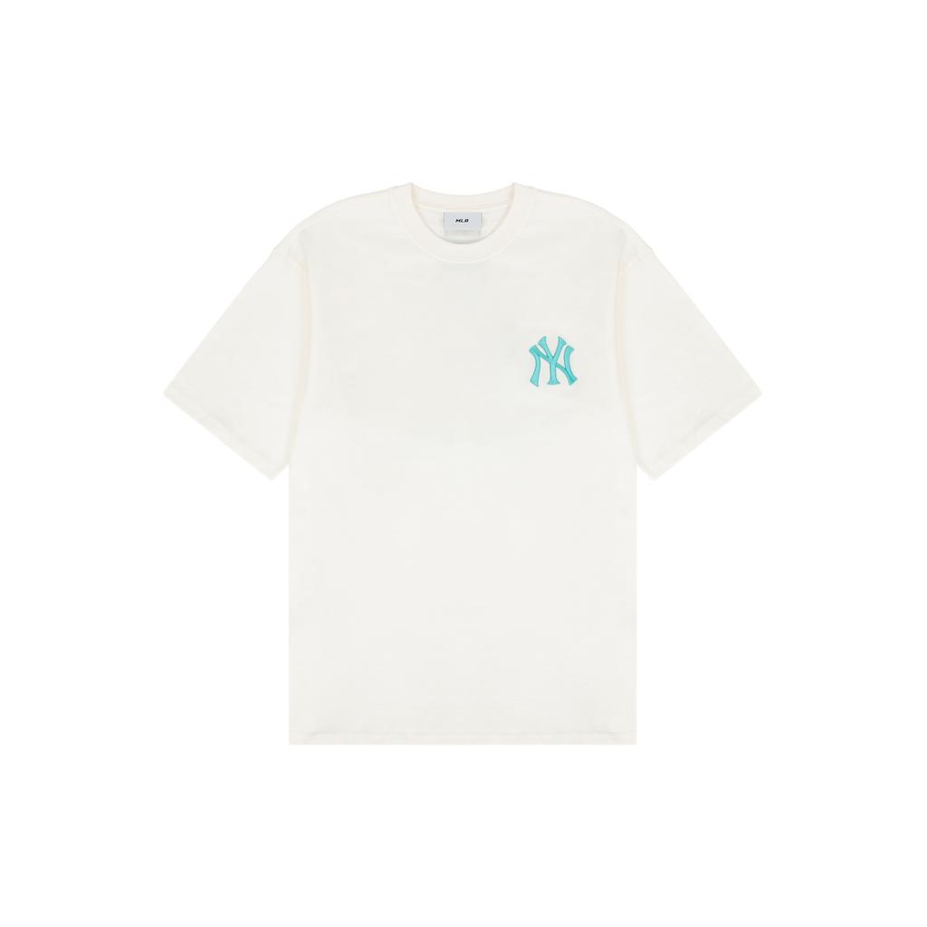 New MLB Drop Shoulder Sleeve T-Shirt Unisex Cream 3ATSE1223-50CRS