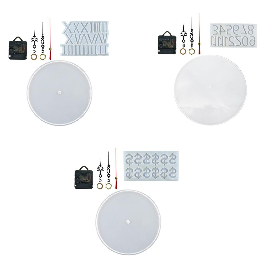 DIY Silicone Mold for Clock Pendulum Unique Clock Decorations Soft Epoxy Resin Mould for DIY Clock Pendulum Crafting