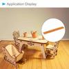 CoCud Dollhouse Flooring, 3.94" Long, Self-Adhesive Miniature Dollhouse Wood Flooring, Peel and Stick - (Use: Dollhouse Decor), Pack of 10