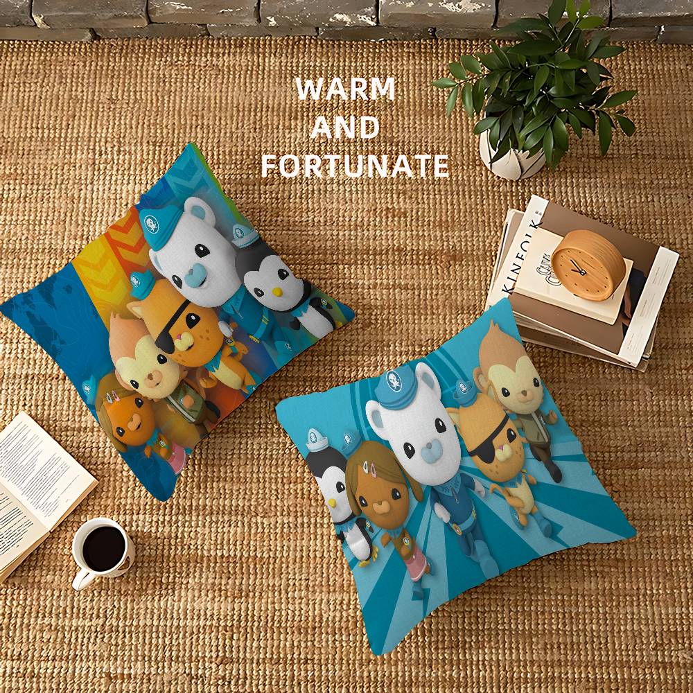 The Octonauts cartoon printed Cushion Cover Inches Farmhouse Decor Home Throw Pillow Covers for Couch Decorations
