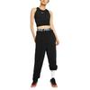 Nike Court Heritage Tennis Pants Solid Color Logo Cuffed Sports Pants Women pants Black BV1062-010