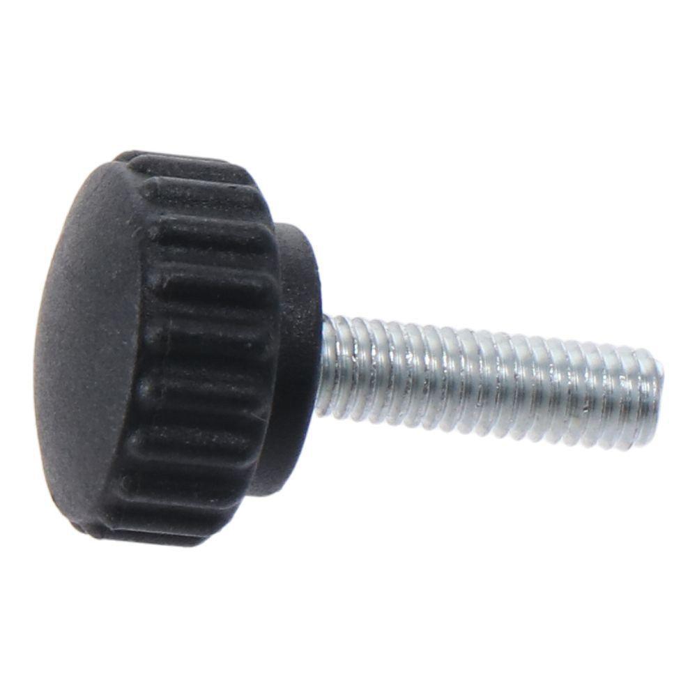Heavy Duty M6 x 20mm Hand Bolt Knobs Plastic Black Clamping Knobs Metric Round Head Knurled Knobs for Quick Remove