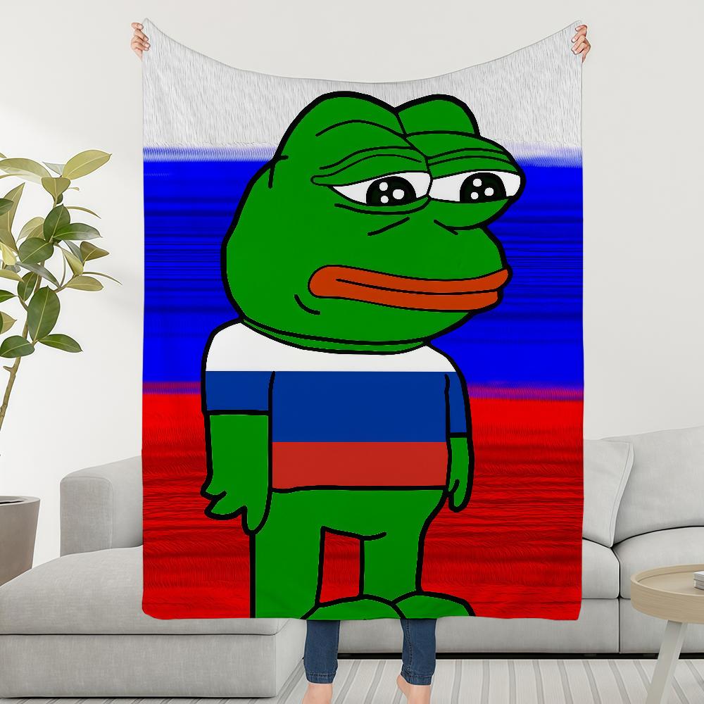 Blanket Throw Super Cosy Plush F-Frog Living Room The Sofa P-PepeS-ES Couch Childish Birthday Funny Gifts