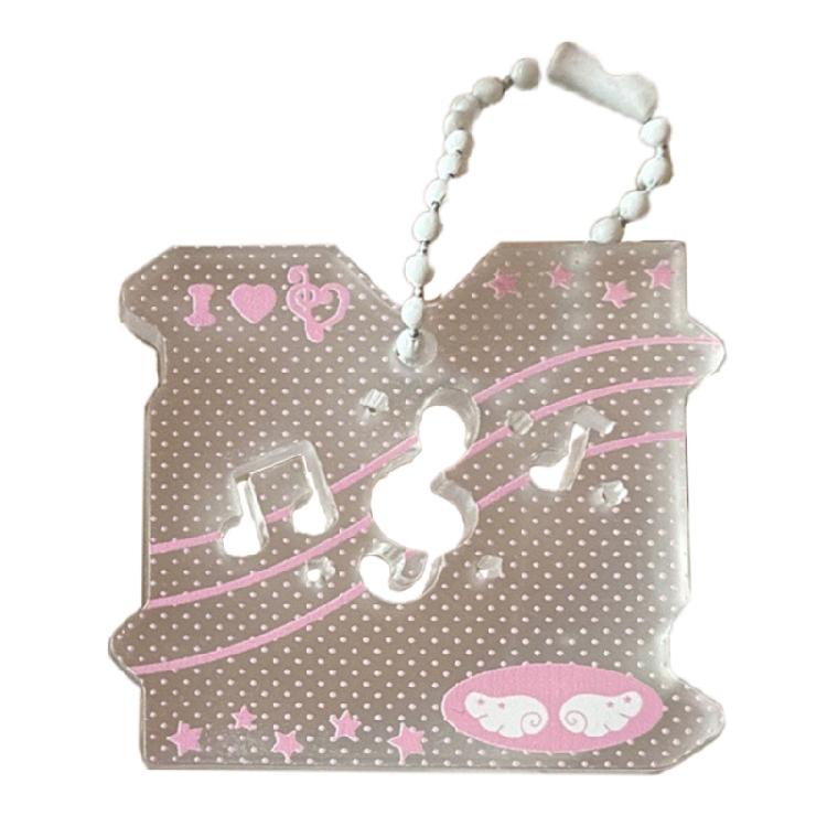 Porte-clés Mode Note de Musique Creuse Pendentif Suspendu Dessin Animé Pendentif Symbole Musical Ornement de Clé Convient pour un Usage Quotidien