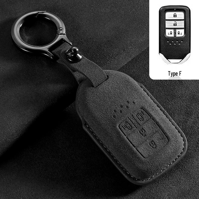 Compatible Car Key Case for Honda CRV, Accord 10th Gen, Civic, XRV, Guandao, Lingpai, Haoying, Binzhi - Cowhide Leather Bag
