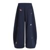Stickerei Welpen Baggy Barrel Sweatpants Lässig Elastischer Kordelzug Unisex Weitbein Hose