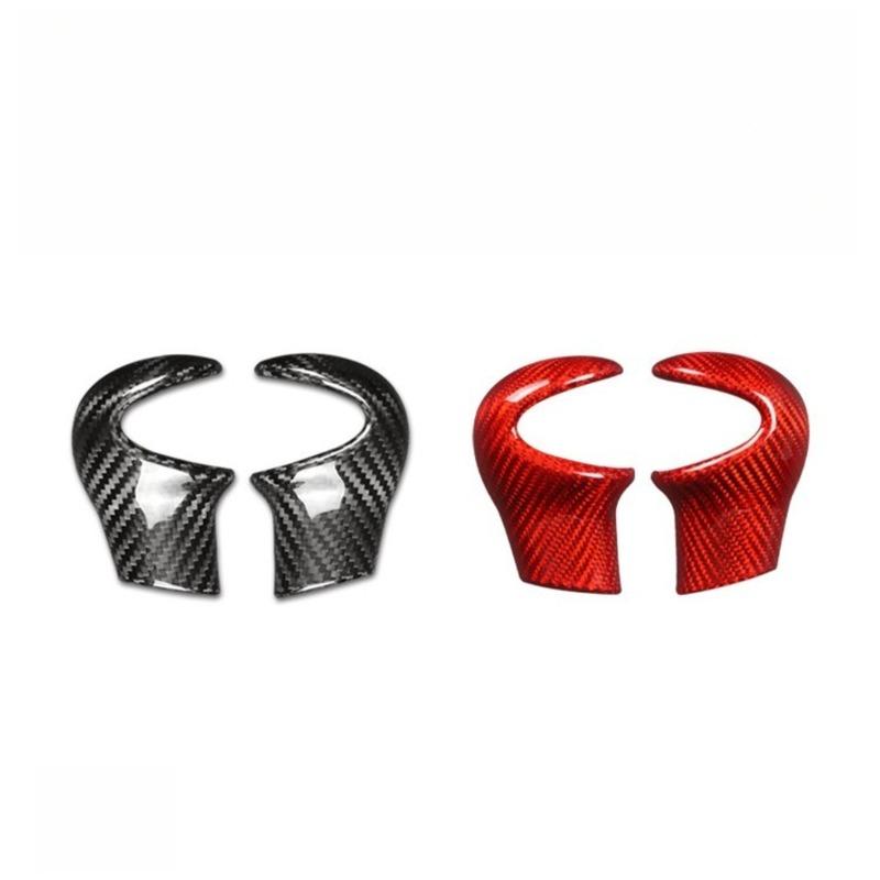 For MINI R Series Real Carbon Fiber Gear Shift Knob Head Cover Trim Panel Sticker Car Interior Mouldings Styling Accessories Kit