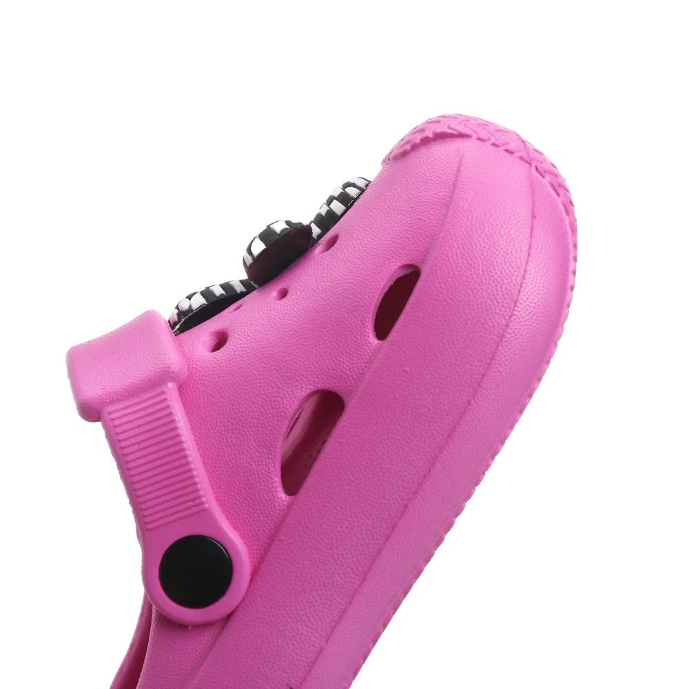 New Summer Children Beach Slippers Soft Anti-Slip Comfort Hole Flower Sandal for Boy Girl Cute Light Breathable Garden Shoes