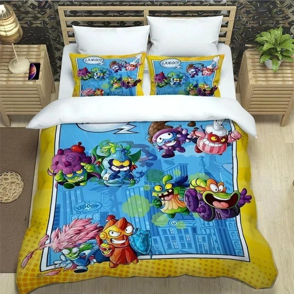 S-Superzings Bedding Sets S-Superzings Pattern Duvet Cover Set Gifts For Kids Bedroom Decor Kid Birthday Gift Birthday Decor
