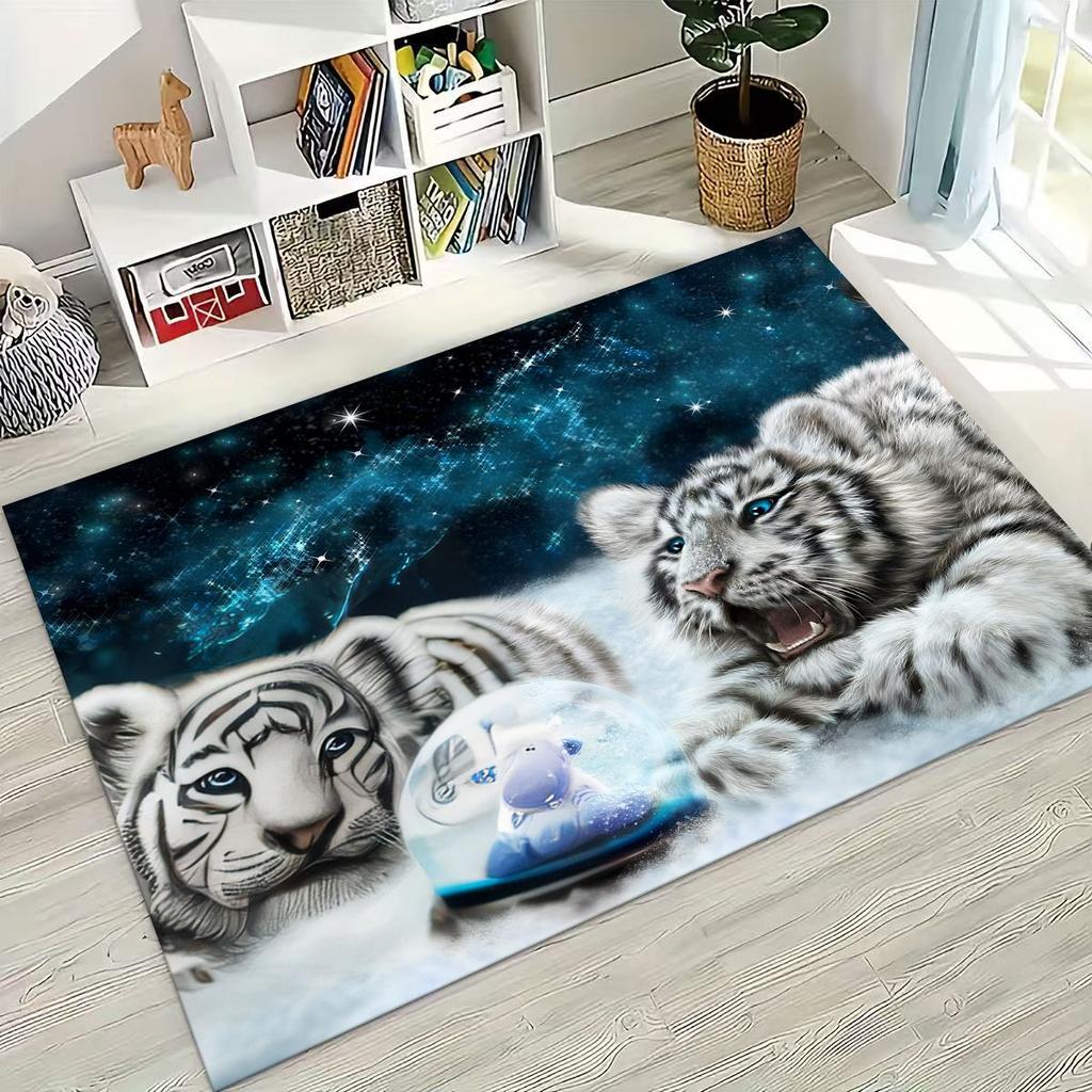 27 Style Wild Animal Tiger Beast Cartoon Rug for Bedroom Living Room Sofa Home Doormat Decor, Large Kid Play Non-slip Floor Mat