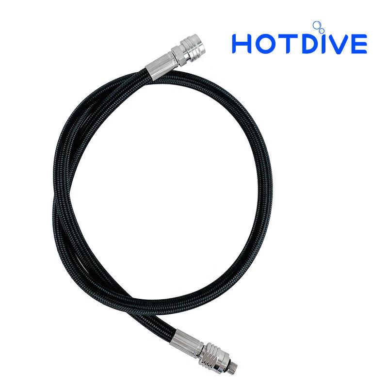 HOTDIVE 360° Swivel Braided Scuba LP Hose