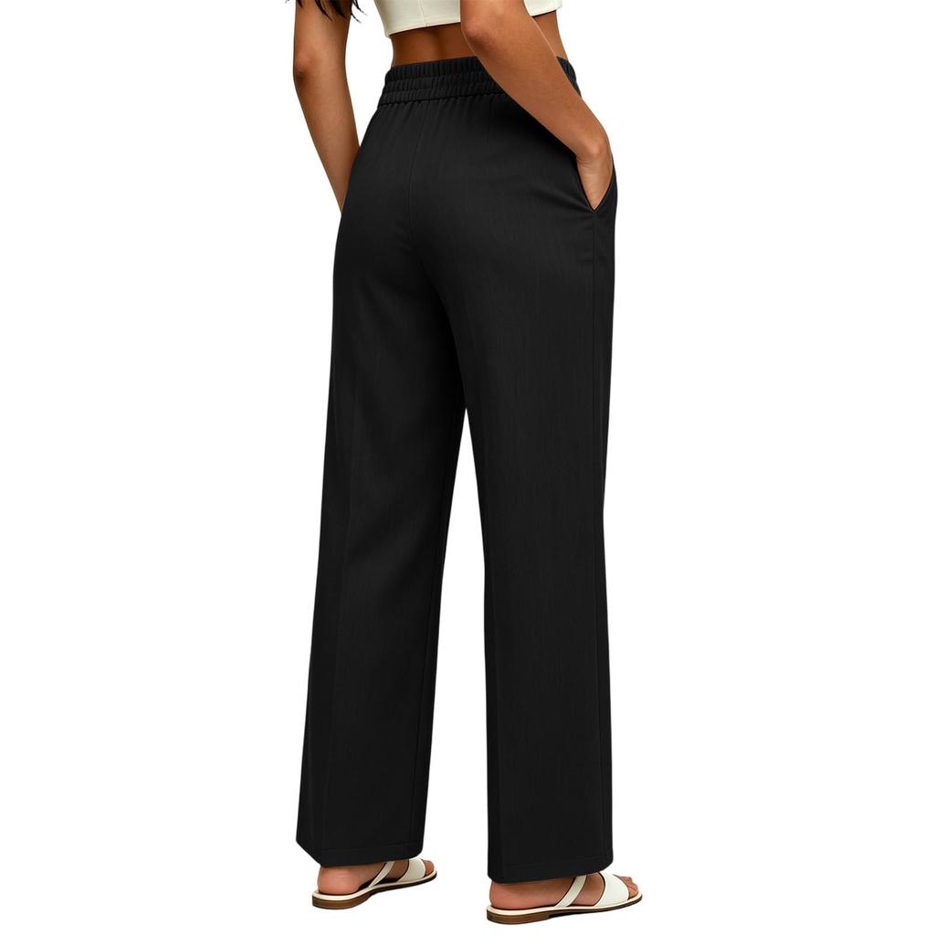Women's Casual Wide Leg Pants with Pockets for Everyday Wear