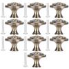 10 Set Simple Design Zinc Alloy Office Handle Solid Round 31*27mm Door Pulls Vintage Antique Brass Cabinet Handle Home Decor