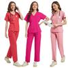 Unisex Surgical Scrub Suit Set - Operating Room Hospital Gown and Washable Hand Gown