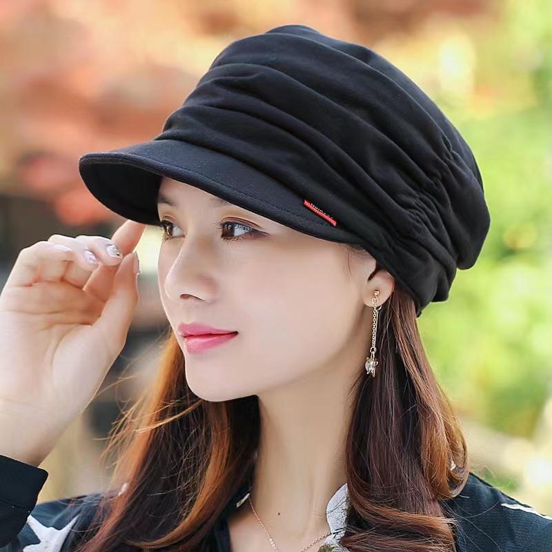 Warm Winter Hat And Scarf Dual Purpose, Fashionable Soft Beanie Hat With Brim Knitted Hat, Women'S Pullover Hat Cap
