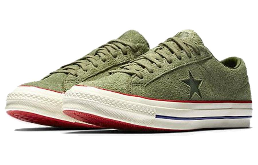 One Star Undefeated x One Star Converse Suede Low 'Olive' 158894C