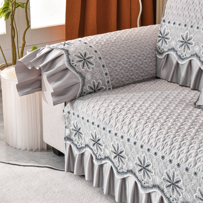 Plush Sofa Covers Four Seasons Sofa Towel Fabric Seat Cushion Backrest Towel Simple Modern Couch Cover Non-slip Sofa Bed Cover