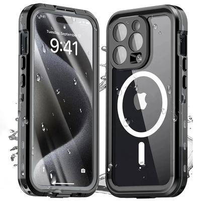 IP68 Waterproof Case For iPhone 16 15 14 13 Pro Max Plus Full Body Protective Swim Underwater Diving Magsafe Magnetic Phone Cover
