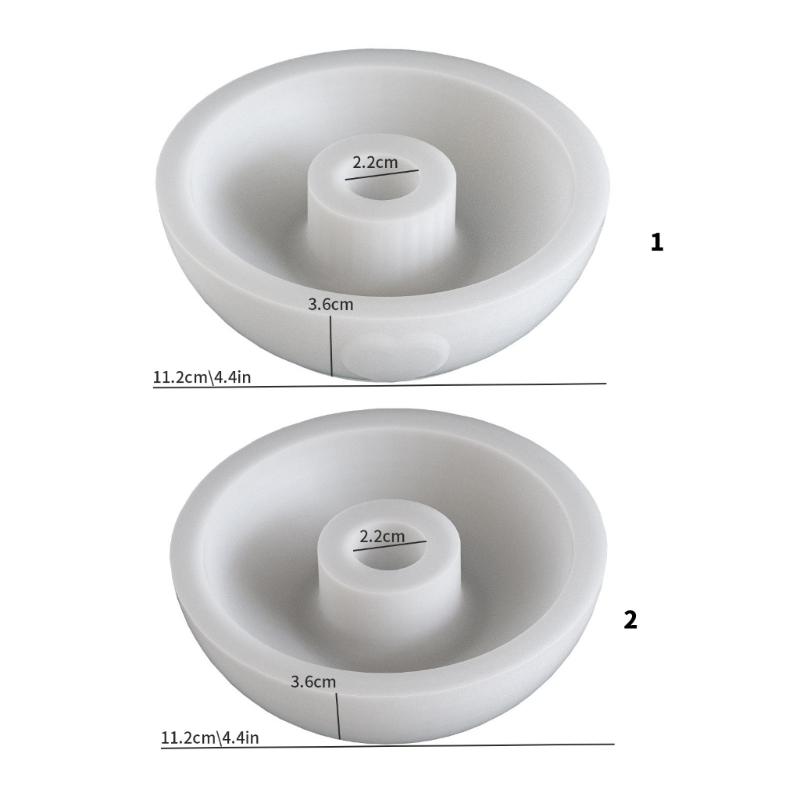 Silicone Candlestick Molds Reusable 3D Epoxy Casting Molds for Creative DIY Home Decoration and Craft Projects