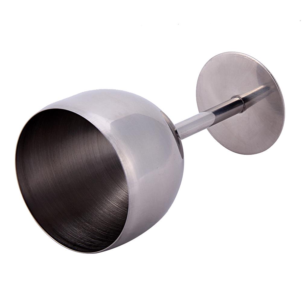 380ML High Quality Brilliant Stainless Steel Wine Glass Wine Tasting Goblet