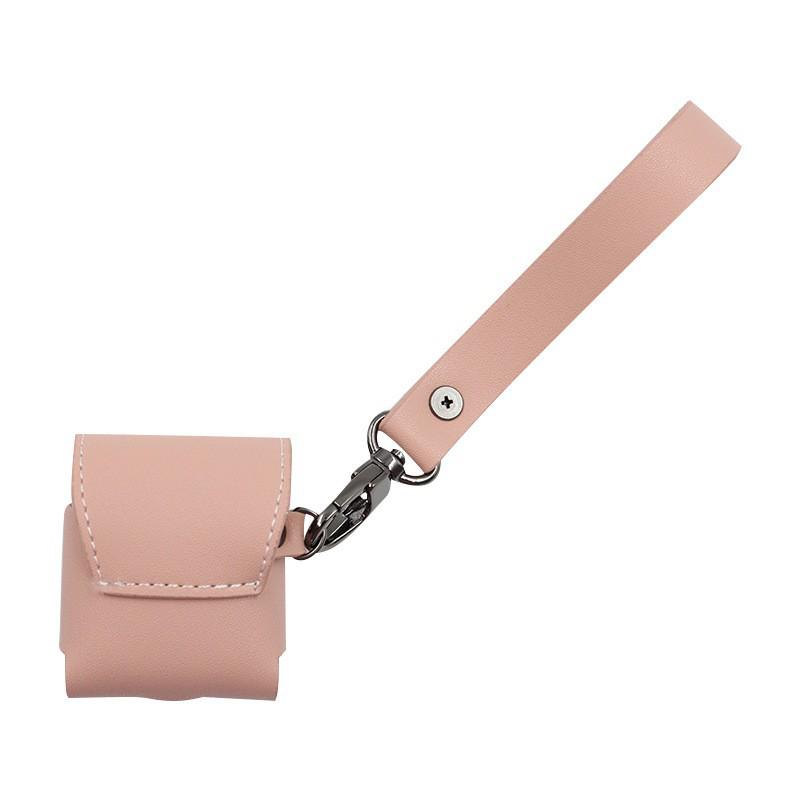 PU Leather AirPods Protective Case with Portable Anti-lost Lanyard