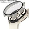 Tempered Glass+ PC Cover for Samsung Galaxy Watch4 5 6 7 44mm 40mm All Coverage Protective Bumper Case Galaxy Watch7 Accessories