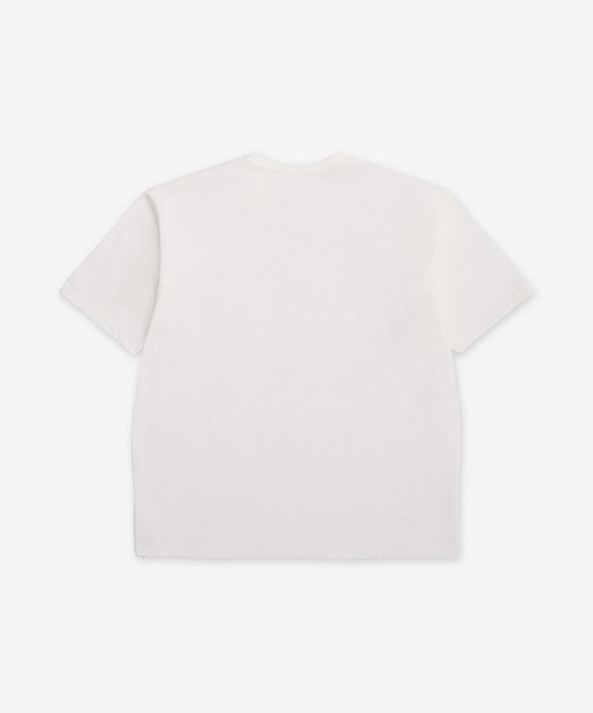 Oeoseullou Study Cotton Pocket Short Sleeve T-Shirt - White / 030017N69