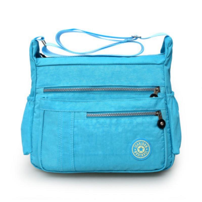 New Nylon Fabric Bag Women Shoulder Crossbody Bag Korean Casual Large Capacity Multi-Pocket Mom Bag