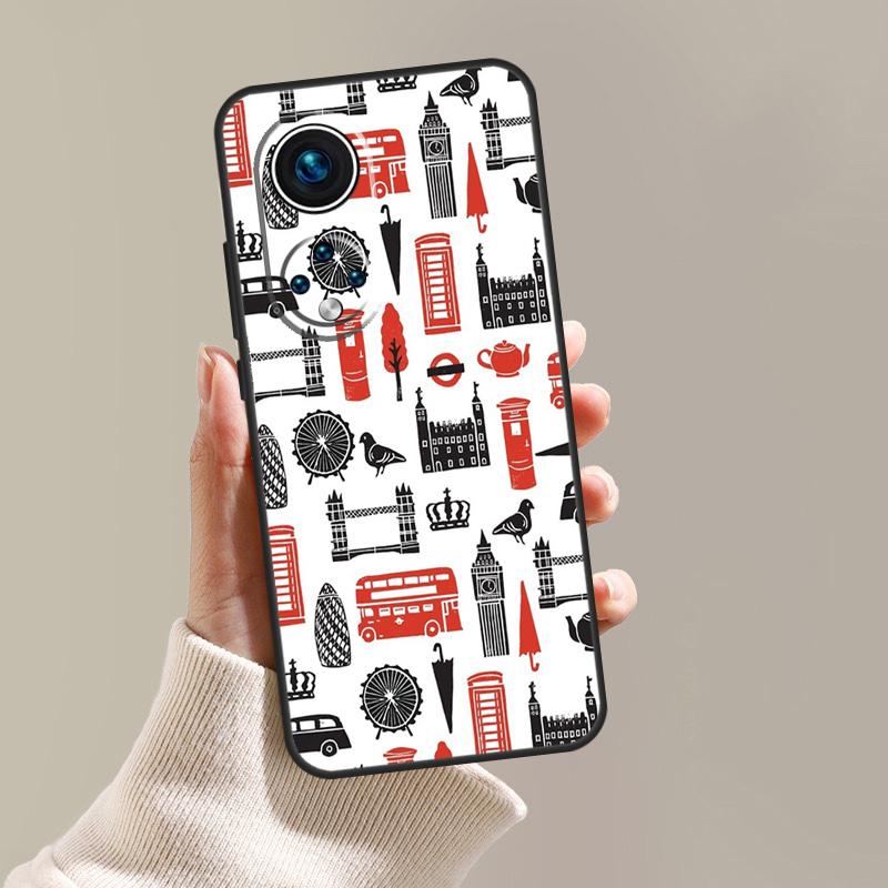 London British Union Jack Case Cover For Honor X8a X9a X7a X6a X7 X8 X9 50 70 90 Lite Honor 8X 9X Magic 5 Lite Pro