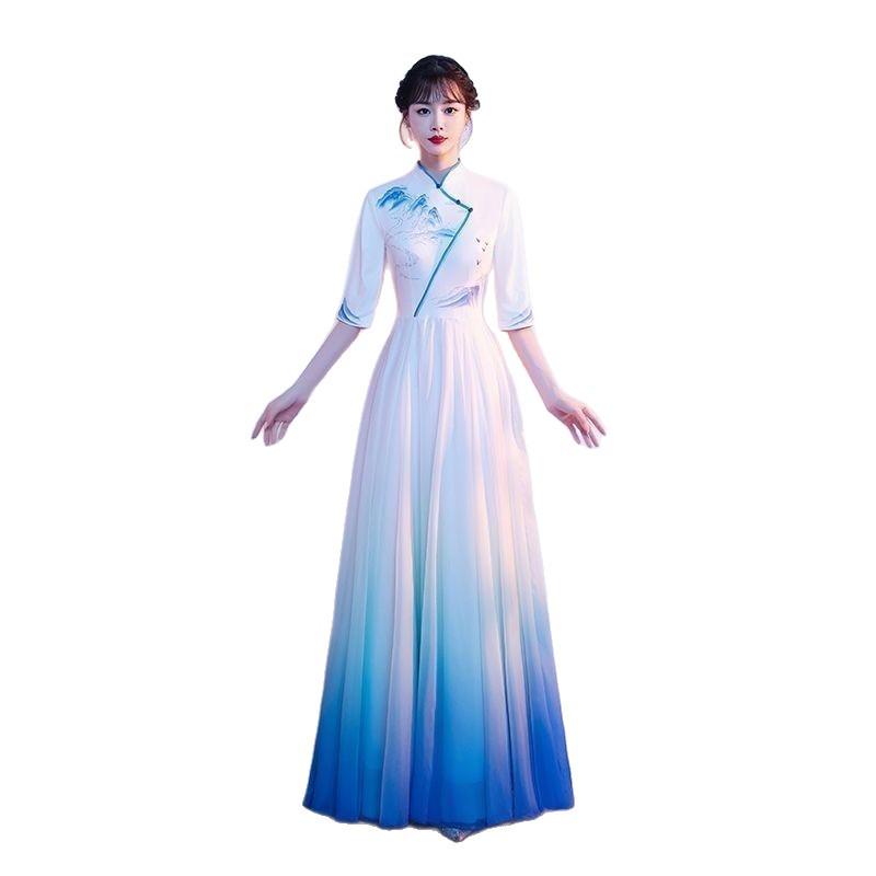 Czerwona sukienka chórzystki: Dla dorosłych, krój slim fit na konkursy piosenki i wydarzenia wieczorowe