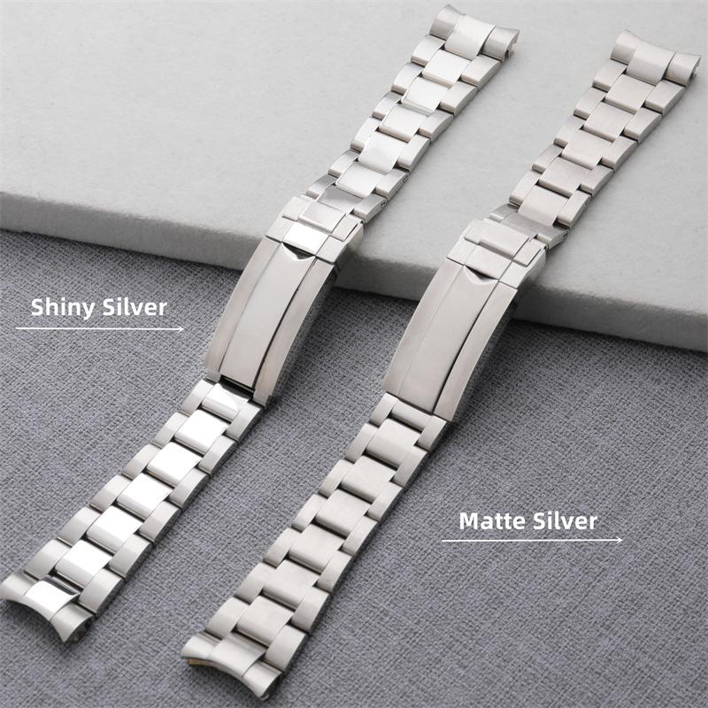316L Stainless Steel Watchband For Rolex Strap For 40mm Dial SUBMARINER DAYTONA Watch Band Glidelock Buckle 20mm Bracelet