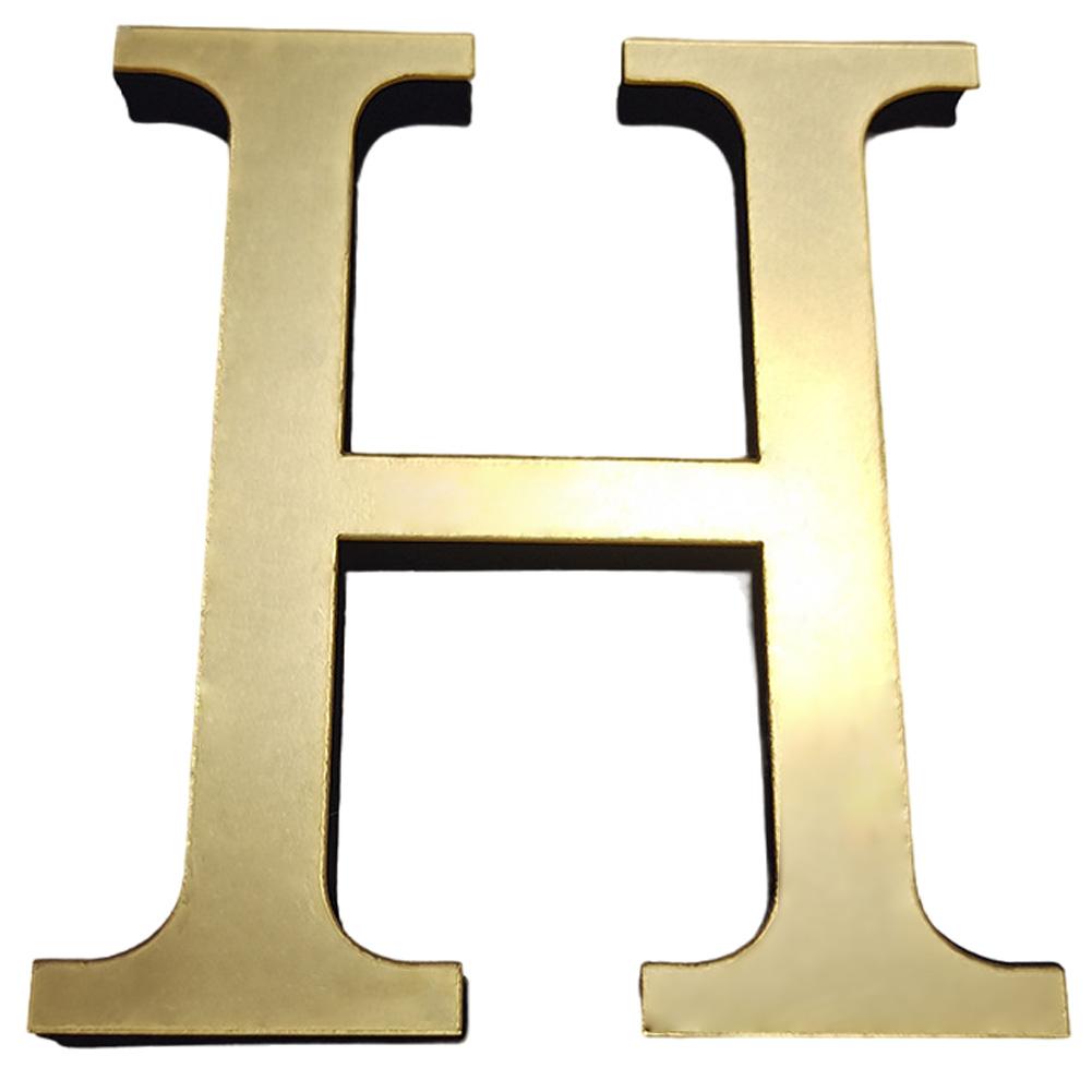 Stikere de Perete Acrilice 3D cu Litere Engleze de 20cm, Litere Decorative, Decorațiuni de Perete, Ornamente de Perete cu Alfabetul Auriu pentru Artă Murală