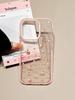 Lovely Red Cherry Shockproof Protective Clear Case for iPhone 17 Pro Max 15 13 14 16 Pro Max Soft Shockproof Cute Cover