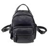 All Leather Backpack Black Cowhide Fashion Versatile Soft Leather Women'S Backpack Women'S Bag