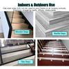 Stair Nosing Indoor Non Slip Stair Nosing, Aluminum Stair Edge Protector with Grooves, Outdoor Staircase Edging for Wooden Steps/Concrete/Carpet