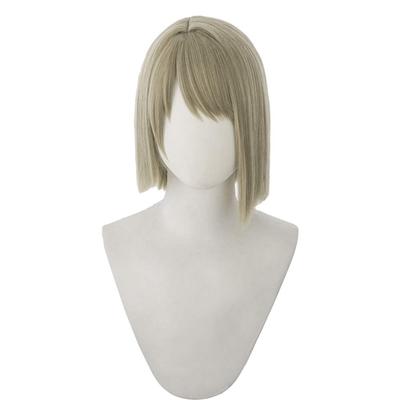 Kasumi Nakasu Cosplay Wig with Net, Brown Gray, Heat-Resistant
