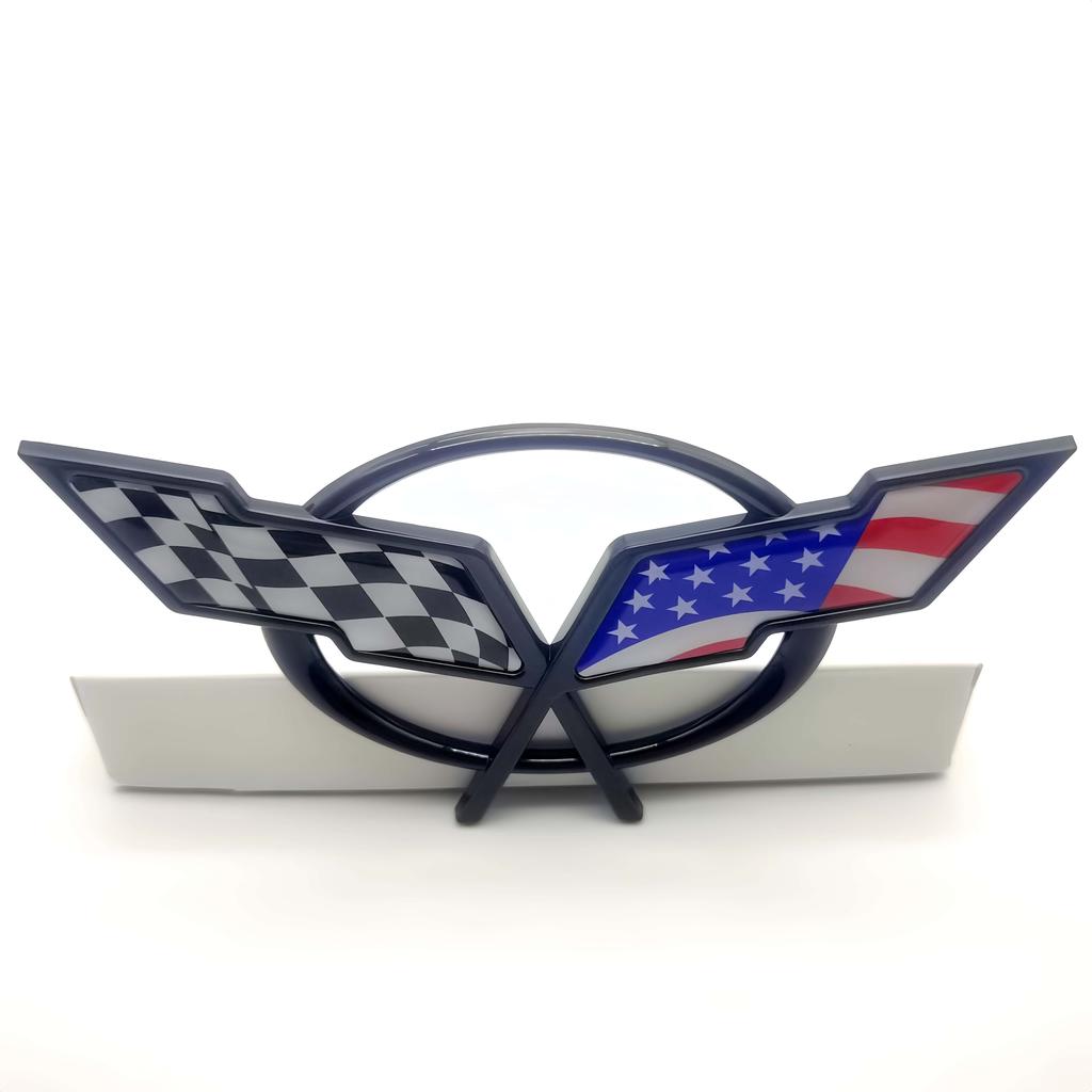 1Pc Car Front Hood/ Rear Trunk/ Side Fender Emblem Badge Sticker Decal for Corvette Camaro Cruze Malibu