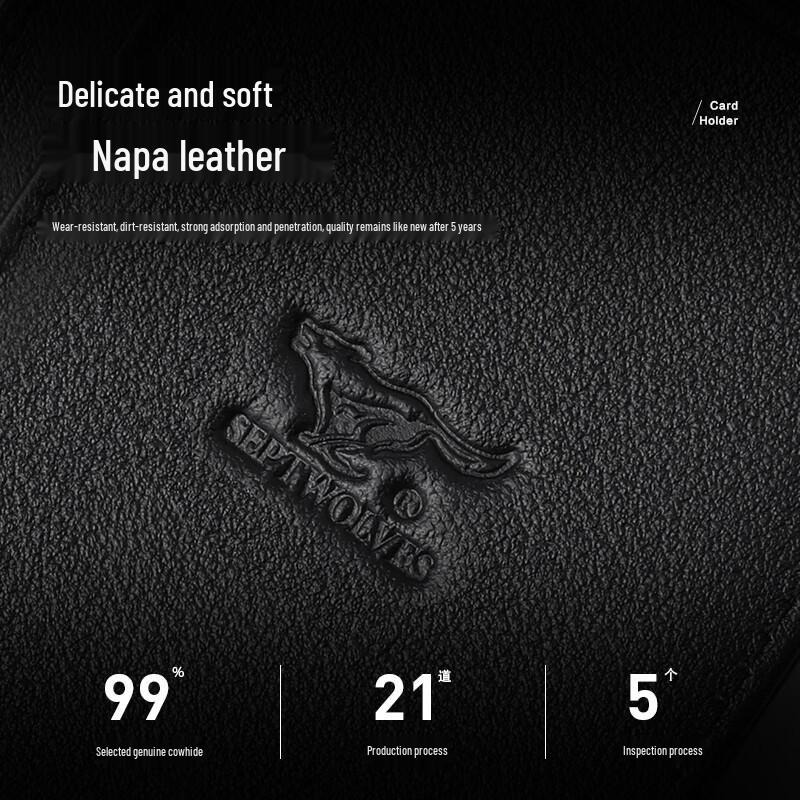 Seven Wolves Erkek Deri Kartlık