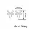 Big Bow Stud For Women Earrings Stylish Stylish Sparkling Earrings Crystalline Cubic Zircon Stone Romantic Female JewelryFashion Stud