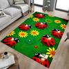 1 Stück Marienkäfer Blumen Extra Groß Rutschfester Teppichboden, Büro, Familie, Schlafzimmer, Studio - Großer TeppichJ0331