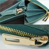 Cyprus Green [Type 2] Long Wallet for Men and Women, Made from a Single Piece of Genuine Snakeskin Leather, with a Round Zipper, Coin Purse, Card