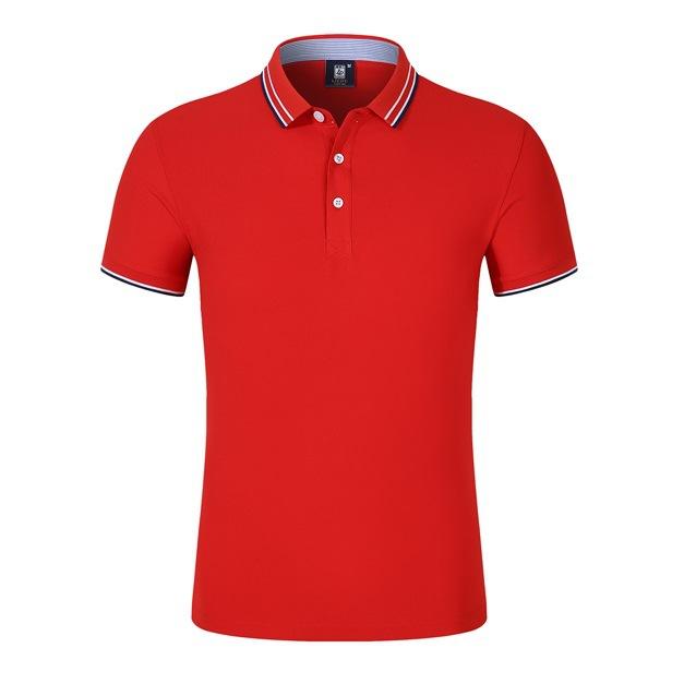 Lässiges Atmungsaktives und Bequemes Poloshirt Einfarbig Kurzarm-T-Shirt