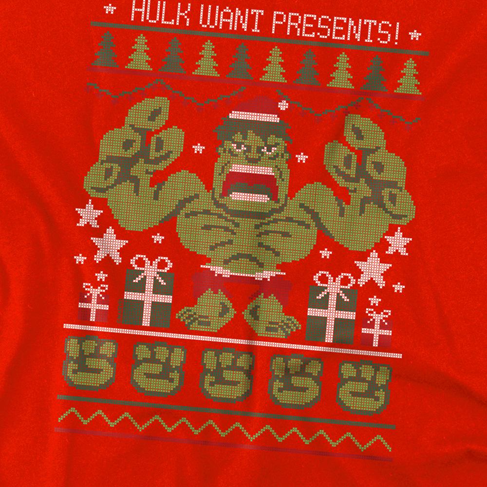 The Incredible Hulk Childrens/Kids Want Presents Christmas Pullover Hoodie