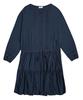 Pluna Studio Pintuck Tiered Dress - Navy